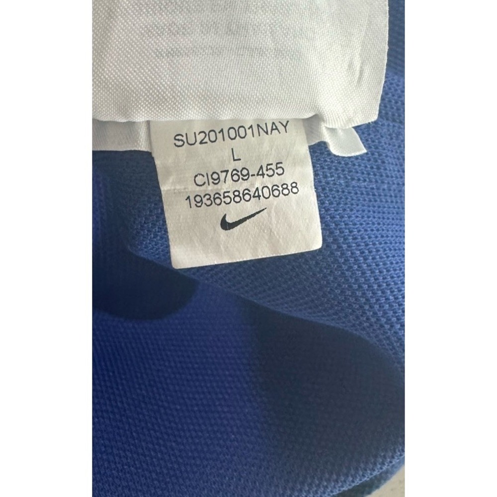 Nike Polo Shirt Mens Large Blue Black Fog Wash Tie Dye Dri-FIT Golf CI9769-455 - Picture 6 of 11